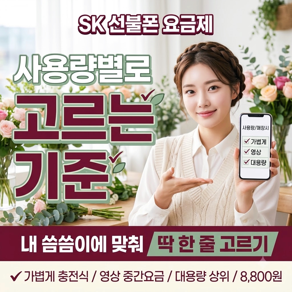 SK 선불폰 요금제 추천