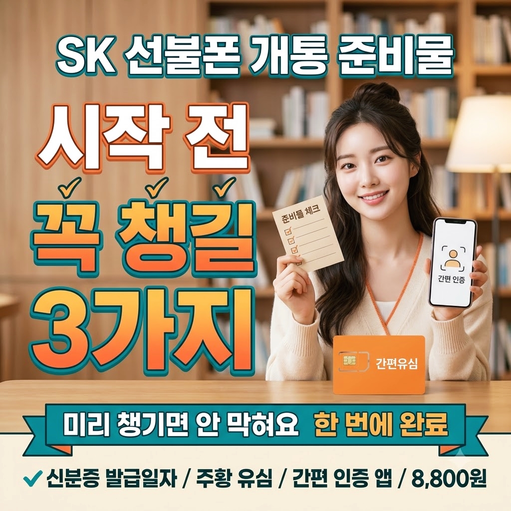 개통 준비물